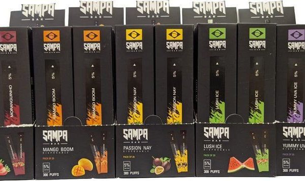 POD DESCARTÁVEL 5% NICSALT 300 PUFFS - SAMPA BAR