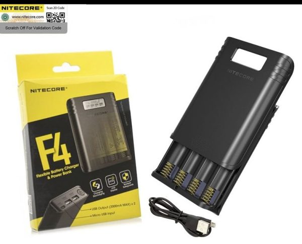 CARREGADOR F4 POWER BANK - NITECORE