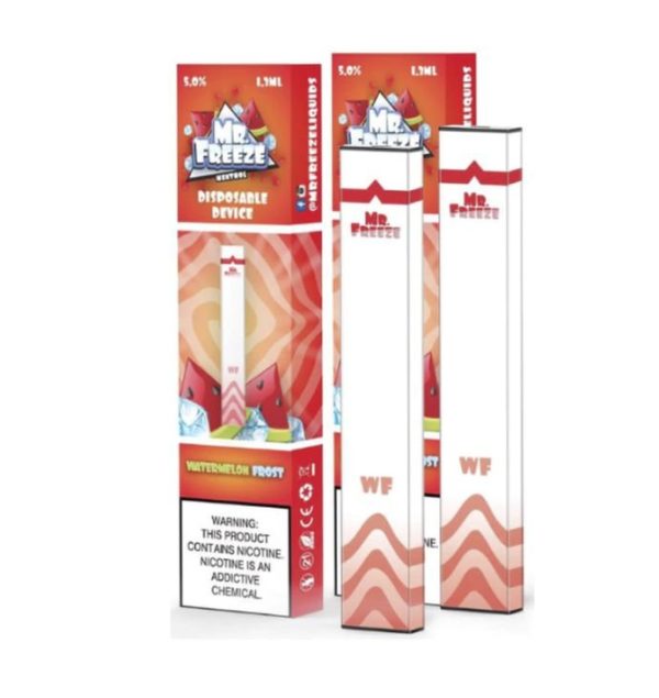POD DESCARTÁVEL WATERMELON FROST 300 PUFFS - MR. FREEZE