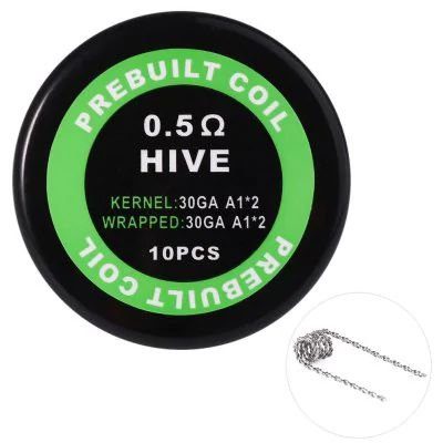 PREBUILT HIVE 0.5Ω PACK COM 10 - COIL'S PREBUILT COIL