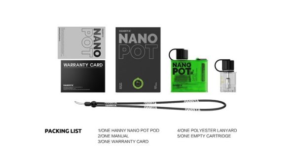 KIT POD SYSTEM HANNYA NANO POT 900MAH - VAPELUSTION - Imagem 7