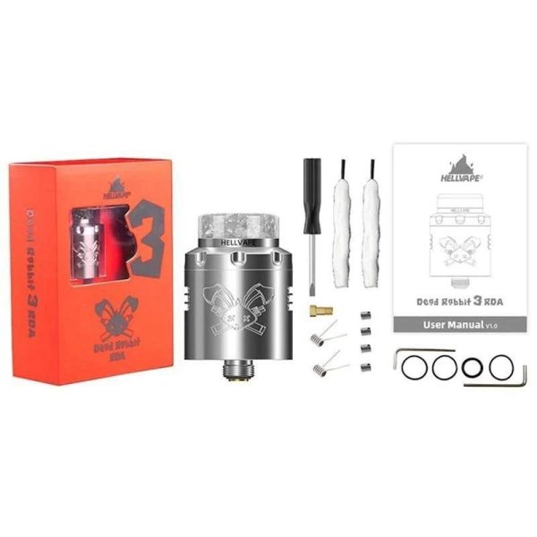 ATOMIZADOR DEAD RABBIT V3 RDA 24MM - HELLVAPE - Imagem 10