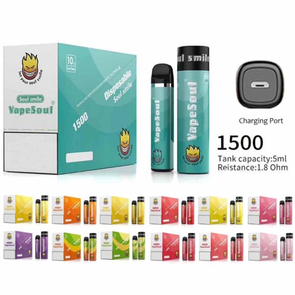 POD RECARREGAVEL 1500 PUFFS  VAPESOUL - Imagem 4