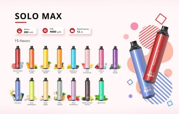 POD SOLO MAX 4000 PUFFS 5% NICSALT ( DESCARTÁVEL ) - VAPEMAN