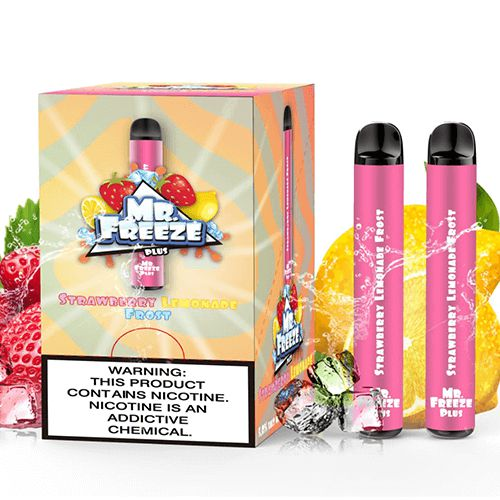 POD DESCARTÁVEL 800 PUFFS STRAWBERRY LEMONADE FROST PLUS - MR. FREEZE