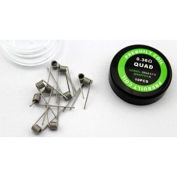 PREBUILT COIL QUAD 0.36Ω  COM 10 - COIL'S PREBUILT COIL