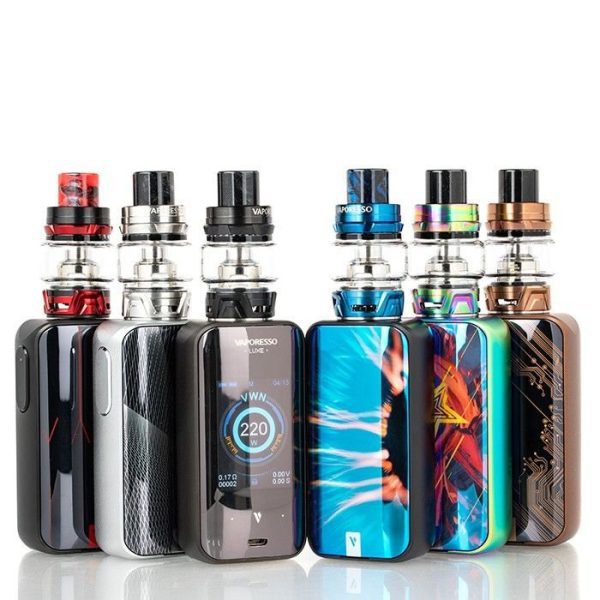 KIT LUXE 220W TOUCH SCREEN TC KIT WITH SKRR + 2 BATERIAS SAMSUNG 30Q 18650 3.7V 3000MAH - Imagem 2