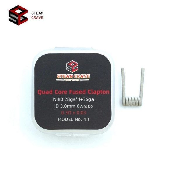 PREBUILT Ni80 QUAD CORE FUSED CLAPTON - STEAM CRAVE