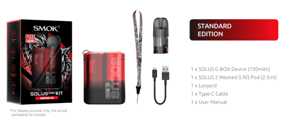 KIT POD SYSTEM SOLUS G-BOX 20W 700MAH - SMOK - Imagem 3