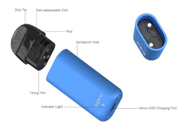 KIT POD SYSTEM MINICAN 350MAH 3ML - ASPIRE - Imagem 3