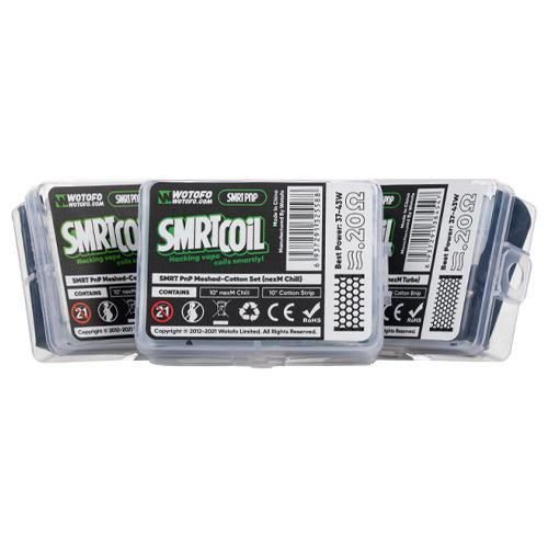 SMRT PNP MESHED-COTTON SET (10pcs/pack) - WOTOFO