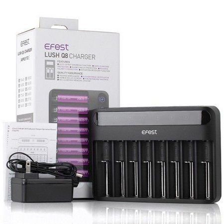 CARREGADOR LUSH Q8 LCD CHARGER - EFEST