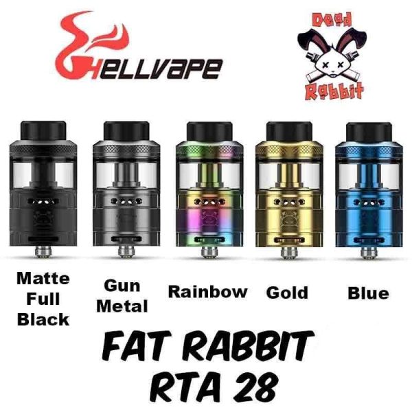 TANK FAT RABBIT RTA 28MM DUAL AIRFLOW SYSTEM - HELLVAPE - Imagem 3