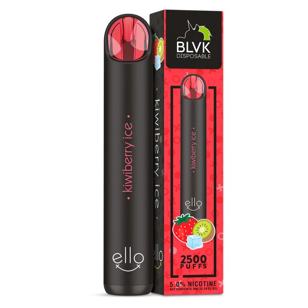 POD DESCARTÁVEL ELLO PLUS 3500 PUFFS - KIWIBERRY ICE - 35/50MG - BLVK UNICORN - Imagem 2