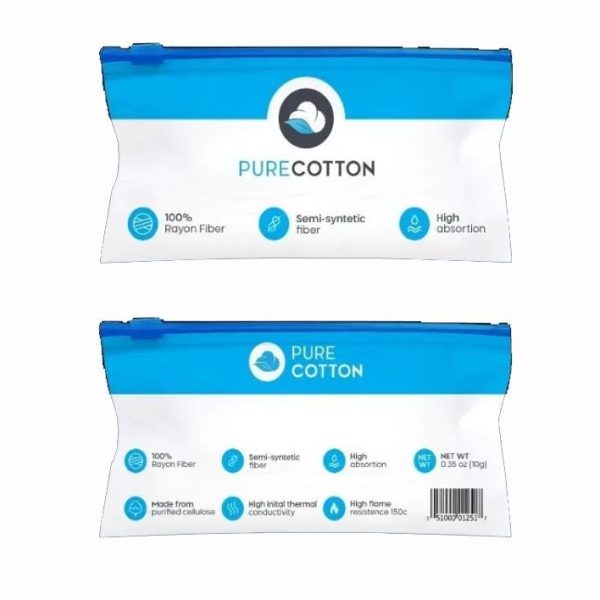 ALGODÃO PURE COTTON  RAYON FIBER 1 METRO