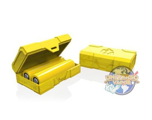 CASE DE BATERIA CHUBBY GORILLA DUAL 18650 ( AMARELO )