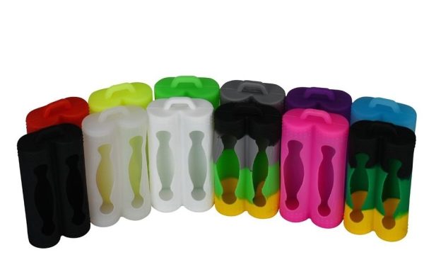 CAPA DE SILICONE ( SKIN ) PARA 2 BATERIAS 18650