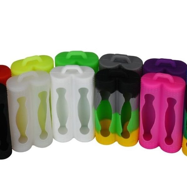 CAPA DE SILICONE ( SKIN ) PARA 2 BATERIAS 18650