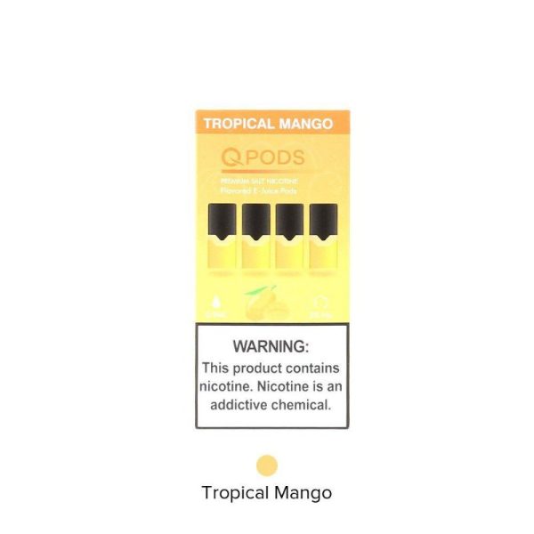 QPODS ( CARTUCHO ) NICSALT C/ LÍQUIDO P/ JUUL MANGO - QPOD