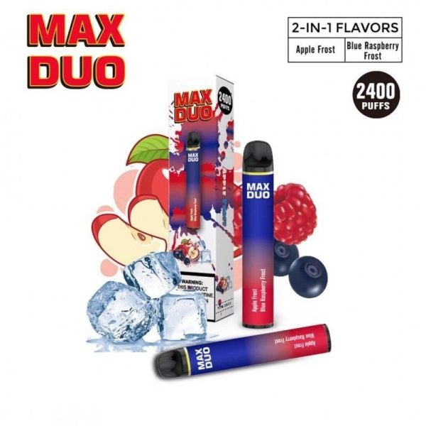 POD DESCARTÁVEL MAX DUO 5% NICSALT 2400 PUFFS 7ML - MAX DUO - Imagem 2