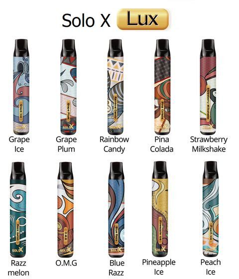 POD DESCARTÁVEL SOLO X LUX 1500PUFFS 2% NICSALT - VAPEMAN