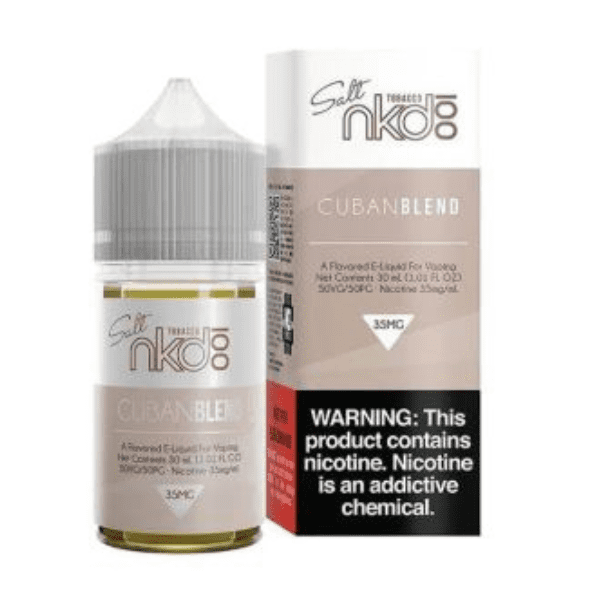 LÍQUIDO NICSALT USA TOBACCO CUBAN BLEND - NAKED100