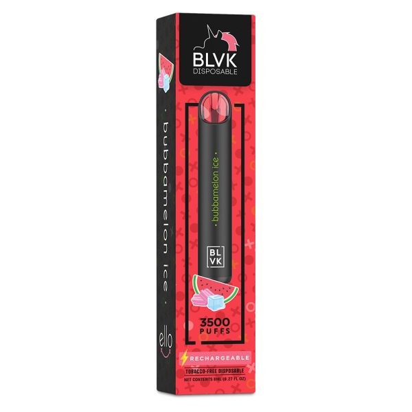 POD DESCARTÁVEL ELLO PLUS 3500 PUFFS - BUBBAMELON ICE - 35/50MG - BLVK UNICORN