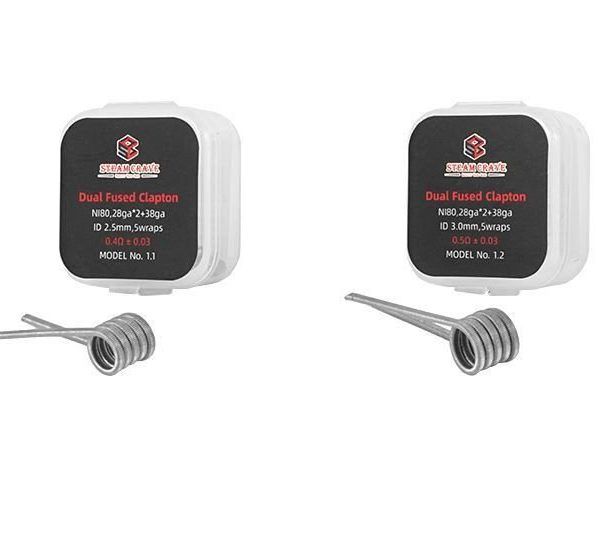 PREBUILT Ni80 DUAL FUSED CLAPTON - STEAM CRAVE