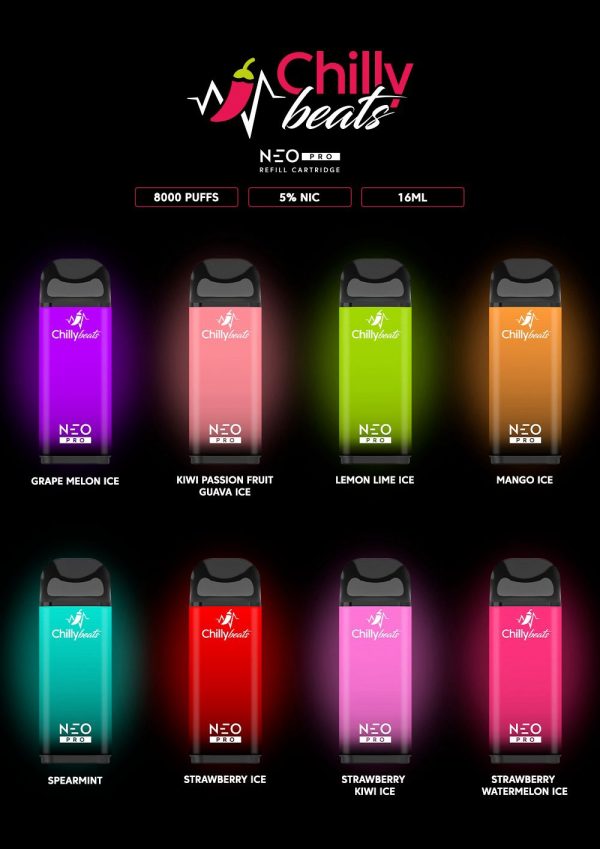 REFIL P/ LIFE POD - NEO PRO 5% 8000 PUFFS - CHILLY BEATS - Imagem 2