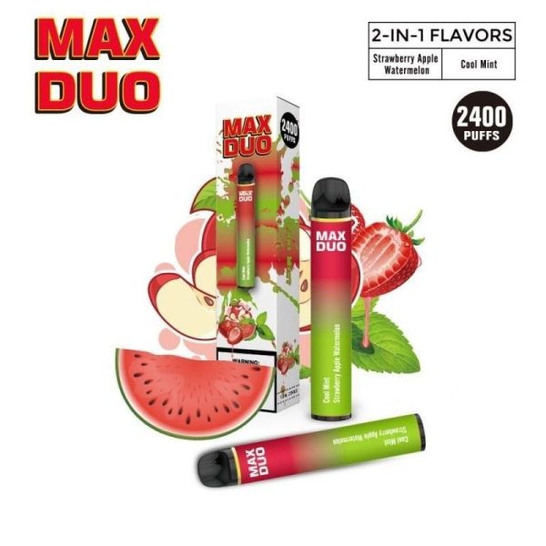 POD DESCARTÁVEL MAX DUO 5% NICSALT 2400 PUFFS 7ML - MAX DUO - Imagem 4