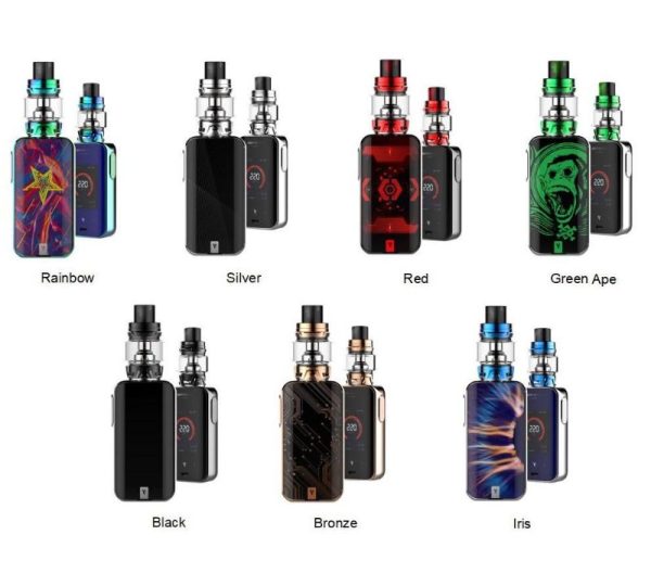 KIT LUXE 220W TOUCH SCREEN TC KIT WITH SKRR + 2 BATERIAS SAMSUNG 30Q 18650 3.7V 3000MAH - Imagem 4
