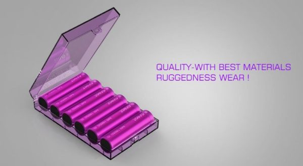 CASE PARA BATERIA EFEST H6 18650 C/ 2 WRAP - Imagem 2