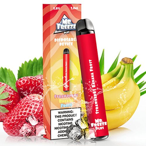 POD DESCARTÁVEL 800 PUFFS STRAWBERRY BANANA FROST PLUS - MR. FREEZE