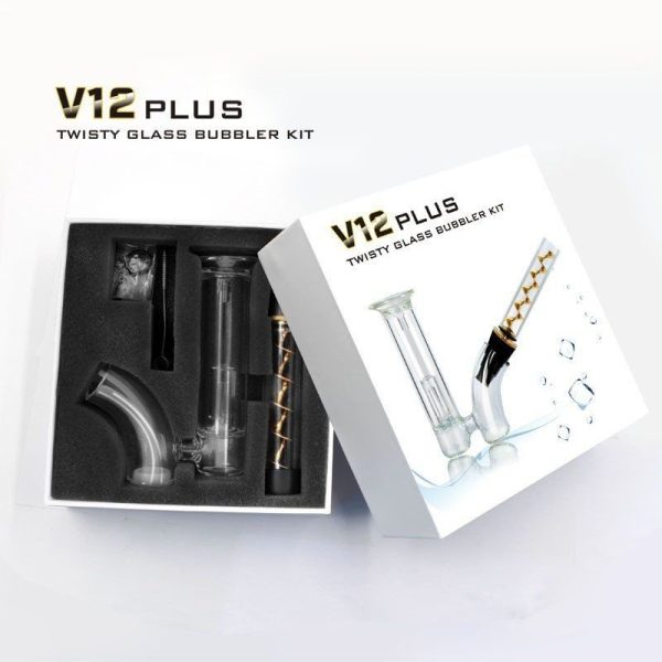 ATOMIZADOR KIT V12 PLUS TWISTY BLUNT GLASS BUBBLER - CACHIMBO - Imagem 2