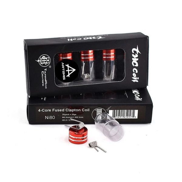 PREBUILT NI80 4-CORE FUSED CLAPTON COIL  - THUNDERHEAD CREATIONS