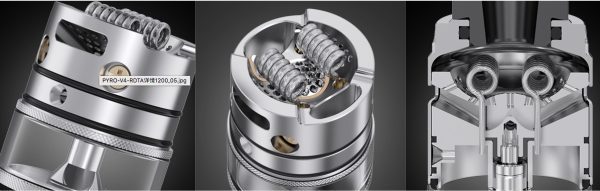 ATOMIZADOR RDTA PYRO IV V4 5ML - VANDY VAPE - Imagem 3