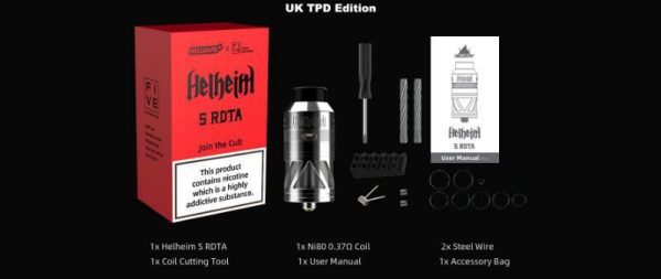 ATOMIZADOR HELHEIM S RDTA 25MM - HELLVAPE - Imagem 10