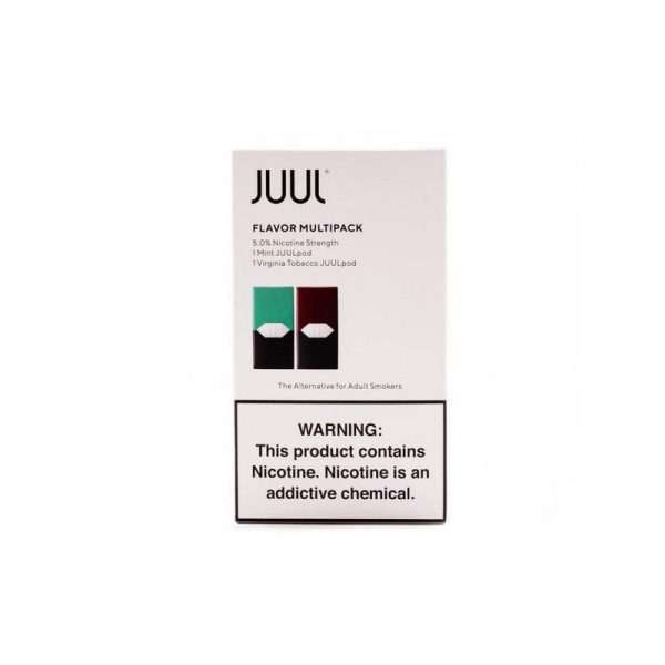 POD ( CARTUCHO ) FLAVOR MULTIPACK C/ LÍQUIDO MINT / VIRGINIA TOBACCO - JUUL