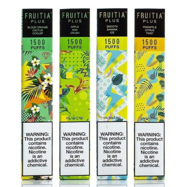 POD DESCARTÁVEL FRUITIA PLUS 5% NICSALT 1500 PUFFS  - FRUITIA - Imagem 2