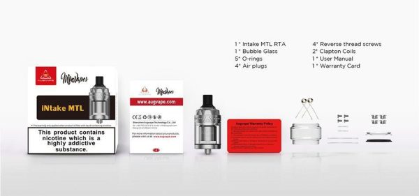 ATOMIZADOR INTAKE MTL RTA - AUGVAPE - Imagem 6