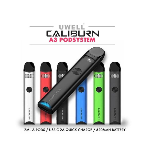 POD SYSTEM CALIBURN A3 15W 520MAH - UWELL - Imagem 2