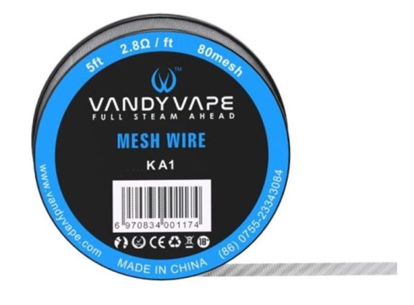 FIO MESH WIRE KA1 / SS316L / NI80 FULL STEAM AHEAD - VANDY VAPE - Imagem 2