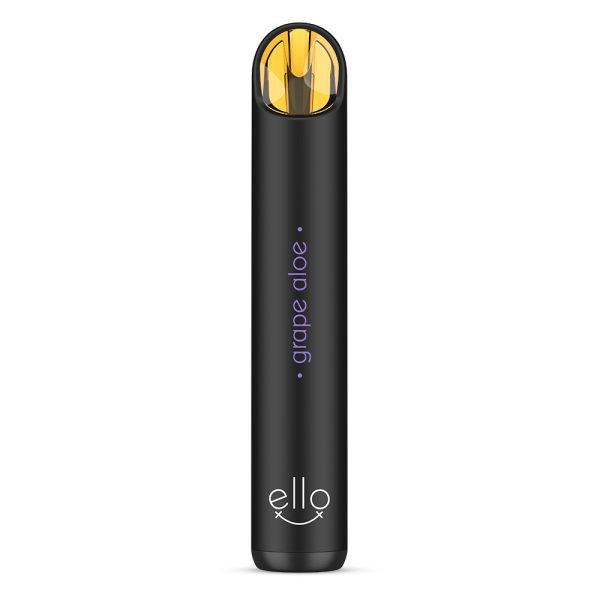 POD DESCARTÁVEL ELLO PLUS 3500 PUFFS - GRAPE ALOE- 35/50MG - BLVK UNICORN - Imagem 4
