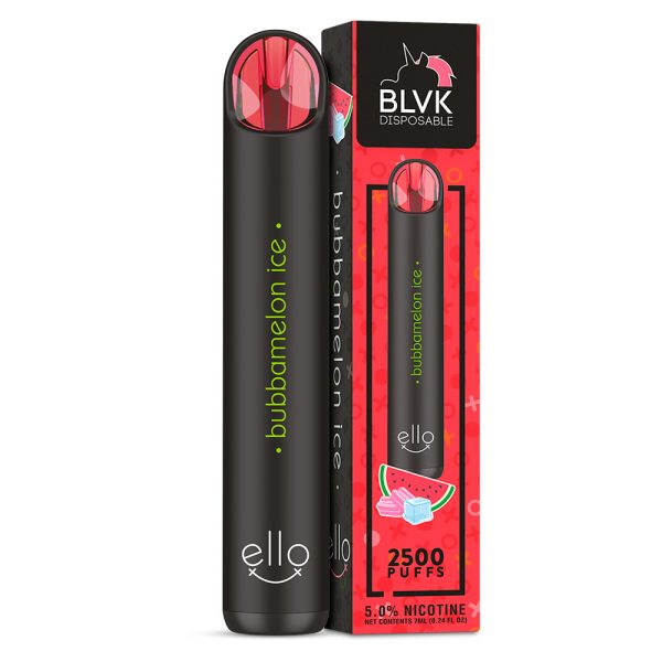 POD DESCARTÁVEL ELLO 2500 PUFFS – BUBBAMELON ICE – 35/50MG – BLVK UNICORN - Imagem 2