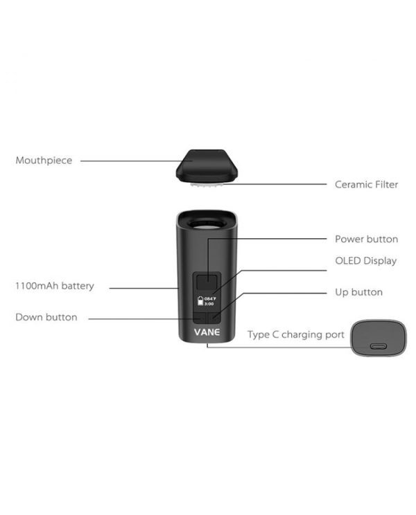 VAPORIZADOR DE ERVAS SECAS VANE - YOCAN - Imagem 3