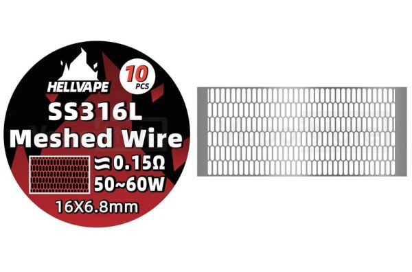 PREBUILT MESH WIRE KA1 / SS316L – HELLVAPE - Imagem 3
