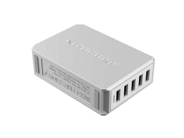 CARREGADOR MULTI USB DESKTOP ADAPTER 5 PORTAS UA55 50W - NITECORE - Imagem 3