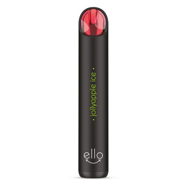 POD DESCARTÁVEL ELLO PLUS 3500 PUFFS - JOLLYAPPLE  ICE - 35/50MG - BLVK UNICORN - Imagem 3
