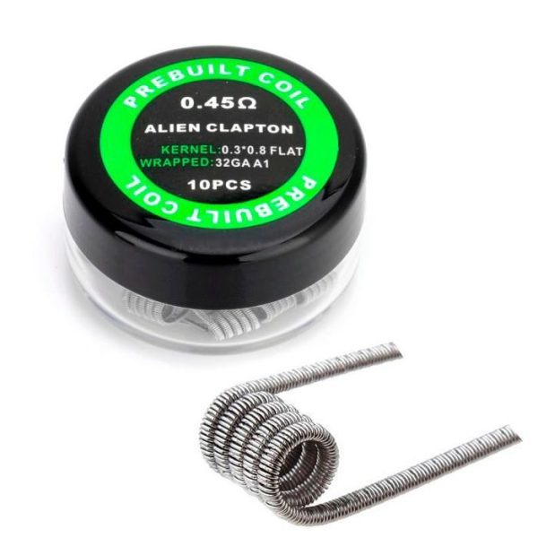 PREBUILT ALIEN 0.45Ω PACK COM 10 - COIL'S PREBUILT COIL