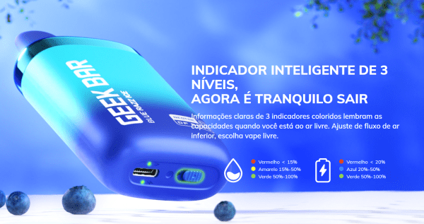 POD DESCARTAVEL DF8000 5% 8K PUFFS- GEEK BAR - Imagem 6